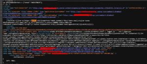 Malicious JavaScript injection code found in WordPress header source