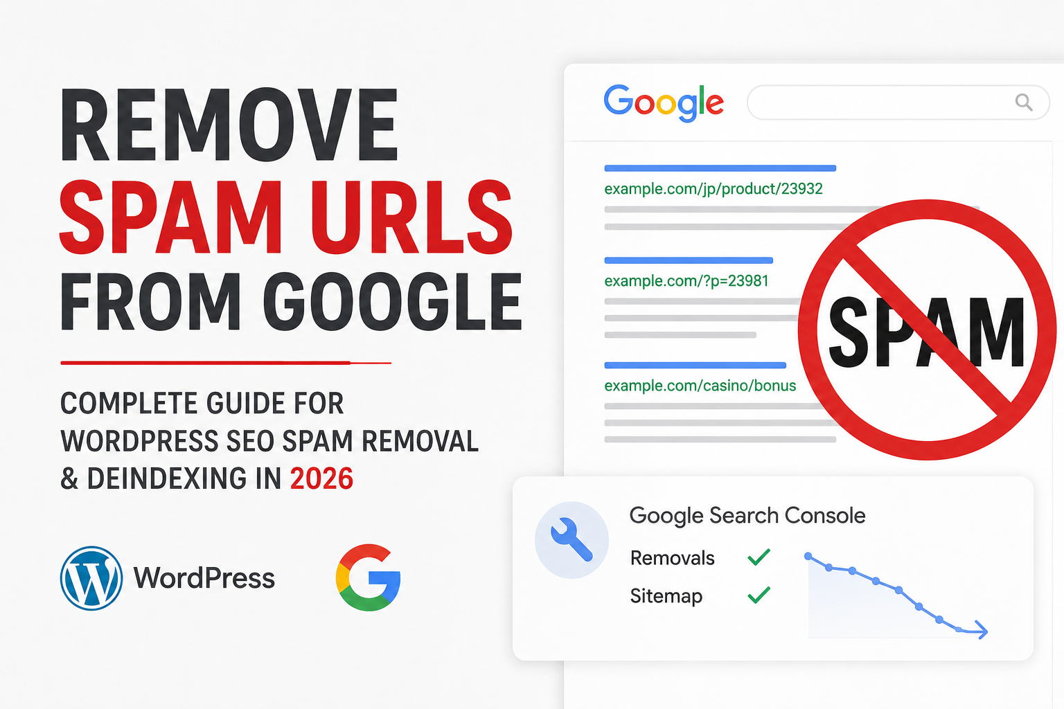 Removing WordPress SEO spam URLs from Google Search Console and deindexing hacked pages